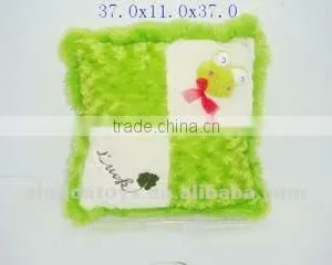 Lovely Design and Cheap Green Square Frog Pillow thumbnail-1
