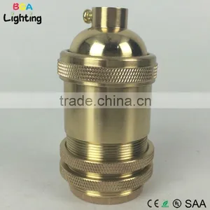 E26 Brass Modern Cage Pendant Light Socket for Chandelier thumbnail-6