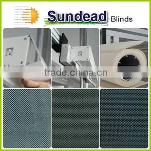 Custom Made Sun Screen Heavy Duty 38mm Industrial Roller Blinds Sunscreen Roller Blind Fabrics thumbnail-1