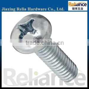 Galvanized Blue Zinc Plated Full Threaded Phillips Pan Head Machine Screw With Different Size Are Avaliable thumbnail-1