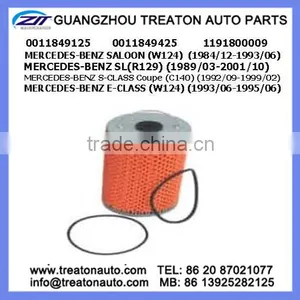 OIL FILTER 0011849125 0011849425 1191800009 FOR BENZ SALOON(W124)84-93 SL(R129)89-01 S-CLASS COUPE(C140)92-99 E-CLASS(W124)93-95 thumbnail-1