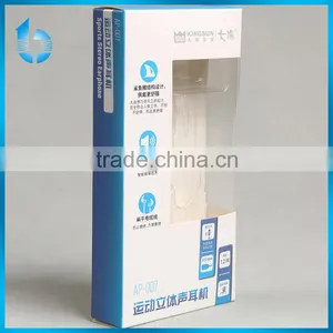 Custom Transpanrent PVC and Papecarde Box for Sports Stereo Earphone thumbnail-1