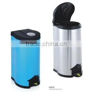 Colorful Pedal Type Plastic Cover Stainless Steel Dustbin Plastic Cover thumbnail-1