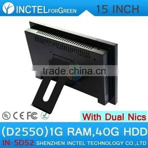 Latest Led All in One Desktop Computer With 5 Wire Gtouch 15 Inch 4: 3 6COM LPT 1G RAM 40G HDD Dual 1000Mbps Nics thumbnail-1