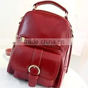 Korean Style Hot Selling the Latest Lady Casual pu Leather Backpack thumbnail-1