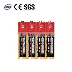 SHRINK PACK-SUPER HEAVY DUTY BATTERY R03P METALLIC JACKET AAA 1.5V 4/S thumbnail-1