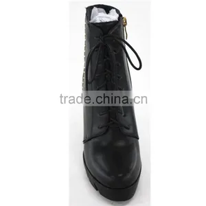 Winter Wedge Cheap Sheepskin Boots With Neoprene thumbnail-2