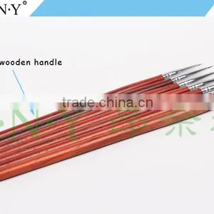 ANY Beauty Art Nails Design Rosewood Handle Sable Hair Nail Brush for Nail Art Drawing thumbnail-3