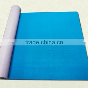Custom Made Anti Slip PU Leather Top Nature Fiber Rubber Yoga Mat thumbnail-3
