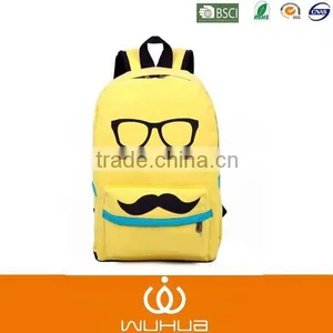 Cute Mustache Fantastic and Adorable Student School Bag for Teenagers thumbnail-1