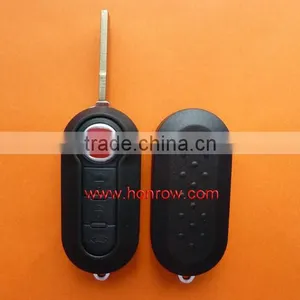 High Quality New Product - Fiat 3 Button Flip Remote Key Blanks Wholesale(Black Color) thumbnail-1