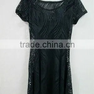 Short Sleeve Black Summer Dress thumbnail-1