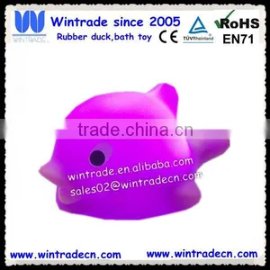 Smile Dolphin Rubber Toy Baby Bath Rubber Animal Toy thumbnail-3