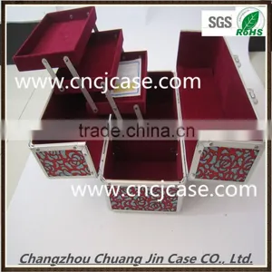 Colorful Cheap Portable Professional Aluminum Cosmetic Display Case thumbnail-1