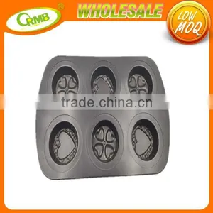 6 Cups Cake Mold Baking Tools Cupcake Ovenware thumbnail-1
