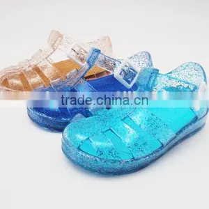 Clear PVC Jelly Sandals With Glitter for Children Quality Choice thumbnail-1
