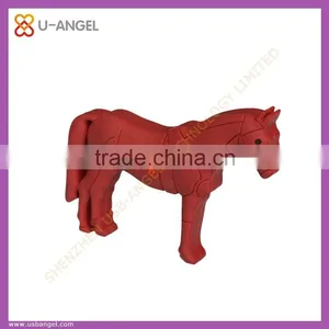 Red Horse Usb Pen Drive 2.0 Customize Usb Flash Drive Bulk 1gb Usb Flash Drives thumbnail-1