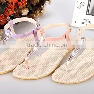 2015 Hot Sale Summer Flat Leisure Ladies Sandals Wholesale thumbnail-1