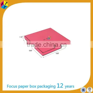 Custom Red Beauty Paper Box Silk Scarf Packaging thumbnail-2