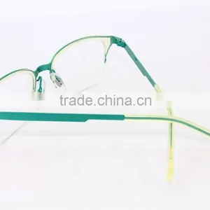 G3623 Transparent Yellow Custom Half Rim Eyeglass Frames For Women thumbnail-3