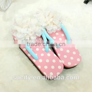 2014 Hot Sale Fashion Ladies Sexy Beach Slipper Flip Flops With Flower thumbnail-2