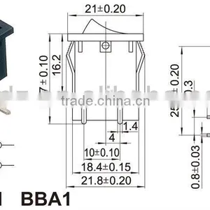 Toy Switch,4p IP54 Waterproof Rocker Switch With Lock,IP65 Waterproof 4p Locked Rocker Switch thumbnail-3