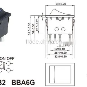T125 Rocker Switch With Waterproof,High Quality Copper Contact Red Rocker Switch Manufacturer Round Rocker Switch thumbnail-6