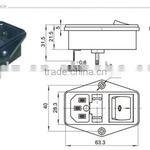 Chzjcz/125V AC Long Life Electric Push Button Micro Switch With CE, ROHS Certificate Rocker Switch thumbnail-3