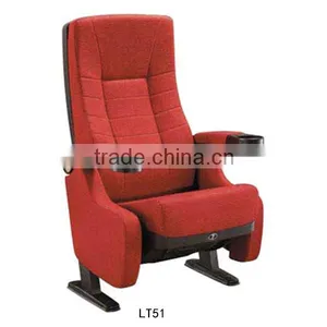 Good Quality Folding Furniture High Back Chair Powerful Auditorium Chair for Sale LT51 thumbnail-1