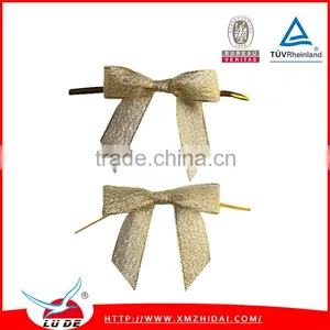2016 Cheap Factory Handmade Metallic Ribbon Bows for Decoration thumbnail-4