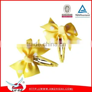 Cute Grosgrain Ribbon Bows With Elastic Hair Bands for Baby/kids, thumbnail-5
