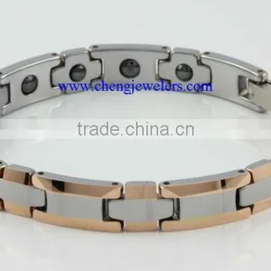 New Style IP Rose Gold Tungsten Masonic Bracelets thumbnail-1