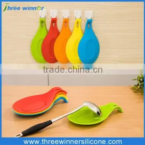 Food Grade Eco-friendly Silicone Spoon Rest/spoon Rest/silicone Spoon Holder thumbnail-1