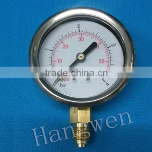 SS Case Glycerine Oil Filled Manometer Use no Oxygen thumbnail-1