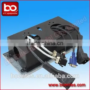 Worktable Zincy Alloy Desktop Pop Up Socket/ Box With Wires Connector for Conference Media Solutions thumbnail-4