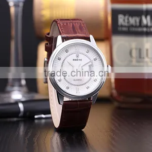 2016 New Product Quartz Mens Watches Real MOP Dial Genuine Leather Watches Hot Style Good Quality thumbnail-6