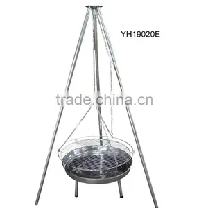 Adjustable and Swing Balcony Hanging Grill Charcoal Bbq thumbnail-1