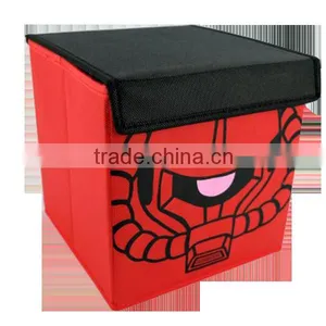 Printed Cute Lid Dustproof Sturdy Kids Fabric Storage Box , Toy Clothing Shoes T-shirt Fabric Storage Box thumbnail-3