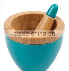 Bamboo Mortar And Pestle Set thumbnail-1