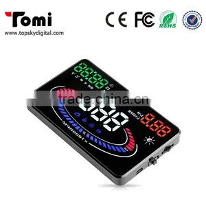 5'5 E300 Car HUD Head Up Display Speed, RPM, Water Temp,E300 HUD Fuel Consumption Speed, Throttle Angle, OBD2, OBDII Interface thumbnail-5