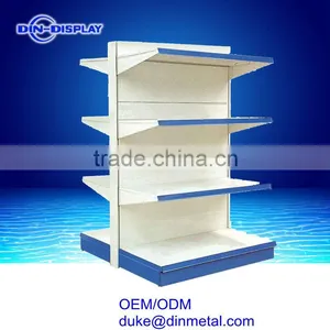 2016 Hot Elegant Mobile Supermarket Display Rack With Hooks Supermarket Display Shelves thumbnail-3