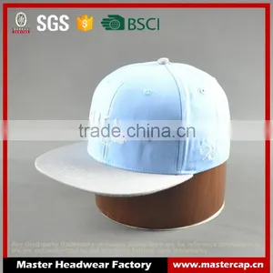 Hi Quality Custom 100% Cotton Twill 6-panel Snapback Cap thumbnail-1