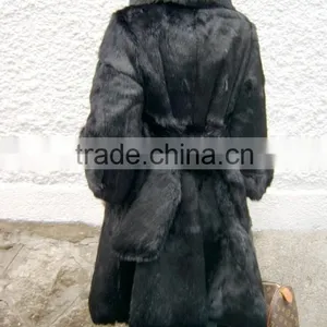 2015 New Arrival Long Rabbit Fur Coat for Women RC13 thumbnail-2
