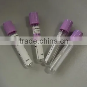 Disposable Laboratory Plastic Single Use Vacuum EDTA Blood Collection Tube thumbnail-1