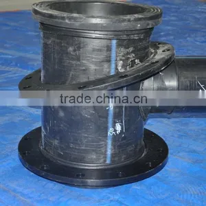 China Supply HDPE Fabricated Fittings Plastic Welded Fitting With Flange thumbnail-1