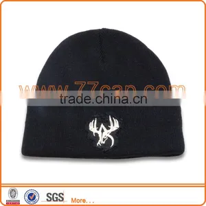 Wholesale 100% Acrylic Custom Beanie Hat With Embroidery Logo thumbnail-2