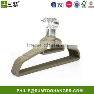 Factory Wholesale Eco-friendly Velvet Coat Hangers thumbnail-1