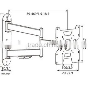 23''-37'' tv Wall Mount Bracket thumbnail-4