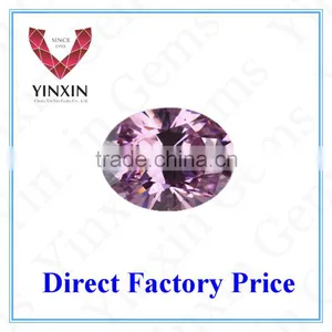 Synthetic Cubic Zirconia Oval Shape Pink CZ thumbnail-1