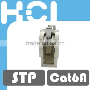 RJ45 STP Female Connector Cat 6A Keystone Jack Module thumbnail-5